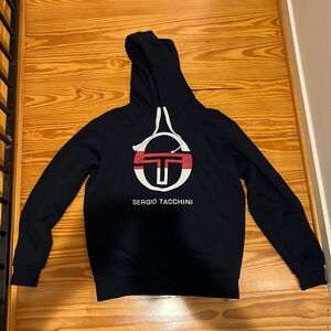 Sergio tacchini hoodie dark blue. Men’s large great condition!
